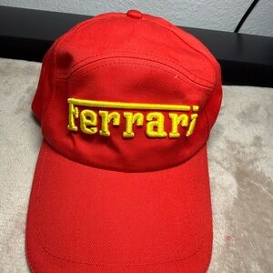 Ferrari Kids Cap in Red with Yellow Logo